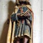 Auxon (Aube), église paroissiale Saint-Loup-de-Sens : Statue en calcaire polychromé (XVIe siècle).